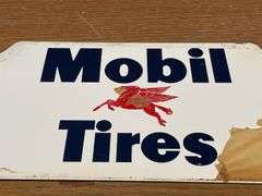NOS -  Mobil Pegasus Gas Station Tire Display Rack