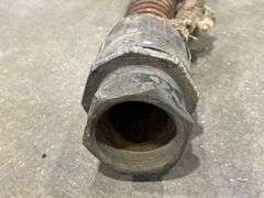 Vintage White Fuel Pump Hose