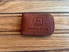 (2) John Deere Leather Coin Purse + Money Clip