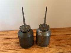 (2) John Deere Oil Cans