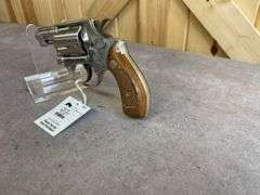 Rare Nickeled S&W Model 36 Chiefs Special .38 Special Revolver