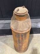 (2) Vintage Gas or Oil Cans and Large Funnel