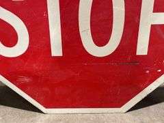 (2) Stop + 35 MPH Signs