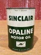 (3) NOS Sinclair Opaline Motor Oil Cans