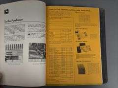 (2) John Deere Technical Information & Operator's Manuals Binders