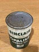 (3) NOS Sinclair Opaline Motor Oil Cans