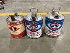 (3) DX Oil Cans