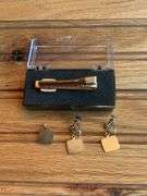 (3) John Deere Pin, Tie Clip, & Ear Rings