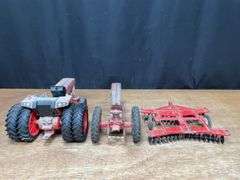 (3) 1/16 IH Tractors + Disk Ertl
