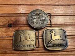 (3) John Deere Belt Buckles