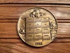 (4) John Deere Calendar Medallions