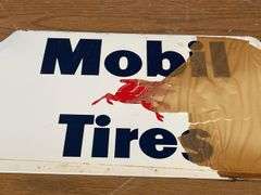 NOS -  Mobil Pegasus Gas Station Tire Display Rack