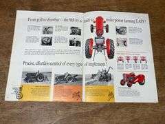 (2) MF 50 + 65 Tractor Sales Literature