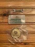 (3) John Deere Wrench, Keychain, Toothpick Holder