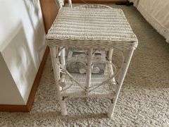 Wicker Chair and Side Table