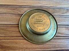 (2) Monarchs Ranges Brass Ashtrays