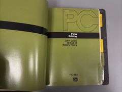 John Deere Parts Catalog Binder