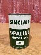 (3) NOS Sinclair Opaline Motor Oil Cans