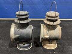 Pair of Dietz Kerosene Headlamps