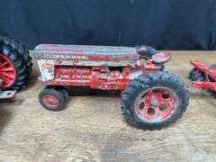 (3) 1/16 IH Tractors + Disk Ertl
