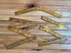 (3) Wooden Folding Rulers