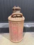 (2) Vintage Gas or Oil Cans and Large Funnel