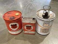 (3) Phillips 66 Oil Cans