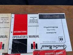 (8) IH Plow Manuals