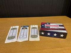 (4) US Flag + Thermometers