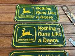 (5) John Deere License Plates + Tags