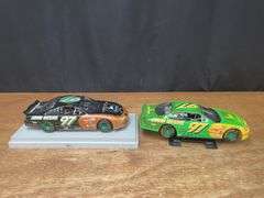 (2) 1/18 John Deere NASCAR