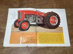 (2) MF 50 + 65 Tractor Sales Literature
