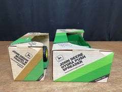 (2) 1/16 John Deere M + Spreader NIB Ertl