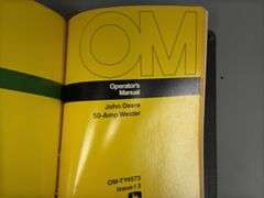 John Deere Operator's Manual Binder