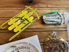 (5) John Deere Ornaments