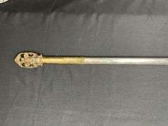 Masonic Knights Templar Past Commander ID'd Ceremonial Sword w/Scabbard