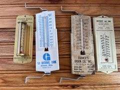 (4) Advertising Thermometers