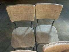Vintage Table with Assorted Chairs