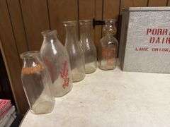 (11) Dairy Bottles and Milk Cooler