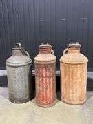 (3) Vintage Gas or Oil Cans