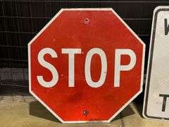 (2) Stop + Weight Limit Signs