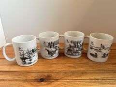 (4) John Deere Wildlife Mugs