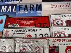 IH License Plates, Calendars, Show Plaques