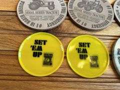 (6) John Deere Coasters