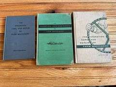 (3) John Deere Operation, Care, + Repair of Farm Machinery Books