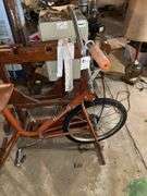 Vintage Exercise Bike & Quilting Table Legs (??)