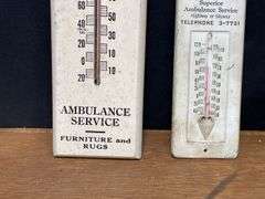(2) Funeral Home Thermometers