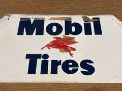 NOS -  Mobil Pegasus Gas Station Tire Display Rack