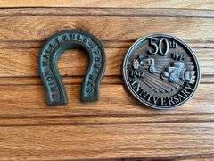 (2) John Deere Medallions