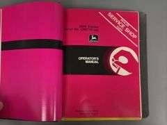 (2) John Deere Technical Information & Operator's Manuals Binders